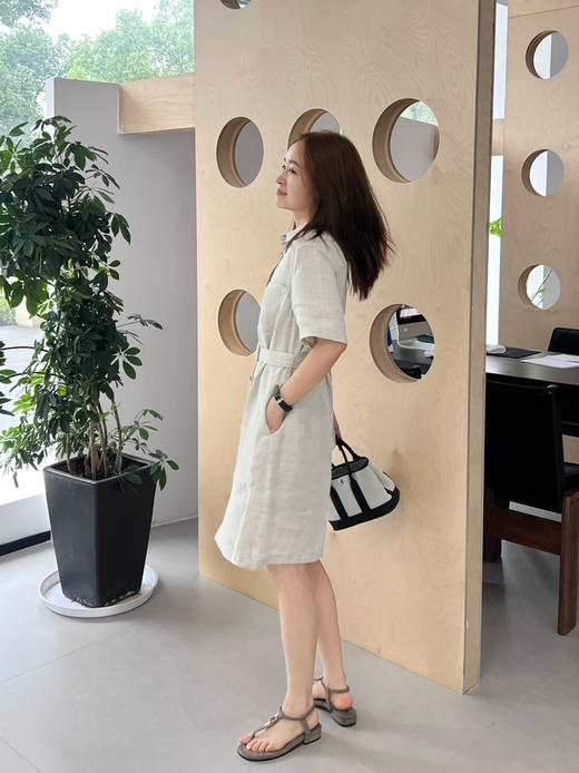 2506302    zhi禾 亚麻衬衫连衣裙 商品图6