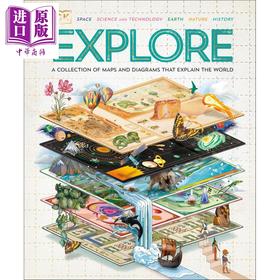 【中商原版】DK探索图集 Explore 英文原版 儿童绘本读物 探索世界 科学历史自然和太空 百科全书式图册 进口童书 精装 7岁+