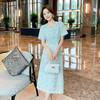 【清仓超15天不保价】奢姿大码女装2025夏季气质拼接两件套装胖妹妹时尚减龄刺绣套装9952953388【1】 商品缩略图4