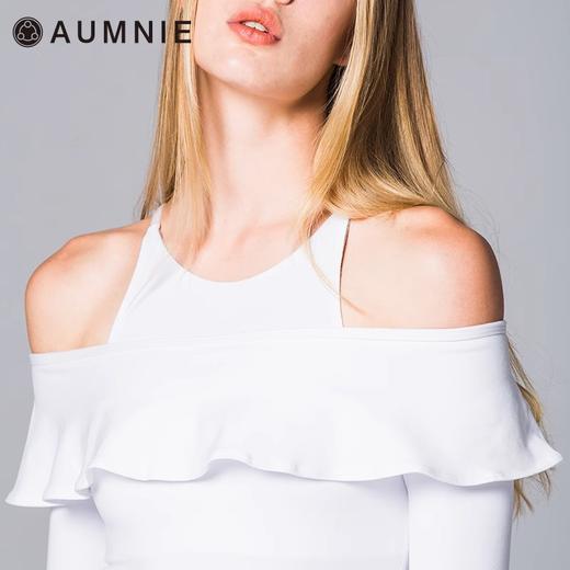 AUMNIE澳弥尼丨女长袖运动上衣健身瑜伽服速干高弹含胸垫百合T恤 商品图4