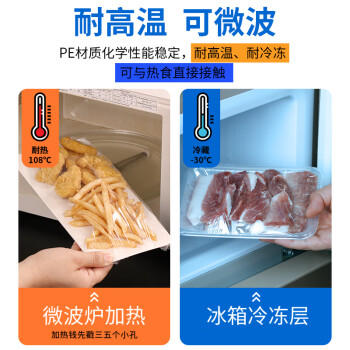 SHUANG YU大号商用保鲜膜【PE食品级300米*45cm】耐高温食品膜可微波家用 商品图1