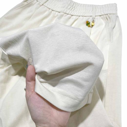 女裤春夏季韩版松紧腰国风醋酸麻感直筒托底裤    AC-5K7266 商品图9