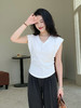 【百图lulu定制】【月牙T】面膜质感  竖条纹显瘦 高弹 两侧收腰 腋下防走光挡片 短袖T恤 商品缩略图0