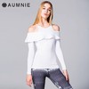 AUMNIE澳弥尼丨女长袖运动上衣健身瑜伽服速干高弹含胸垫百合T恤 商品缩略图0