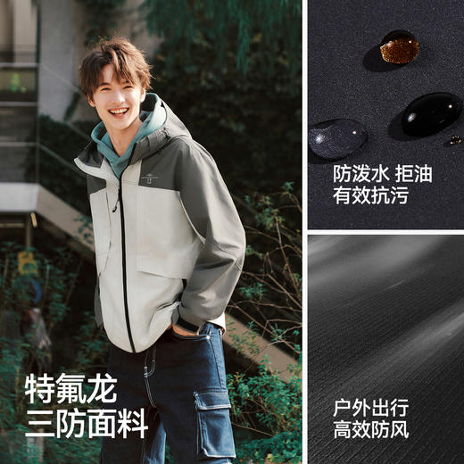 【爆品主推】都市护身服|森马中国国家地理嘉绒系列夹克男春宽松护身服情侣装 商品图2