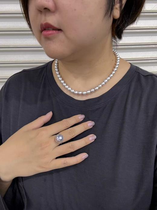 【挚友限定】真多麻色海水Akoya珍珠项链 8-8.5mm 商品图2