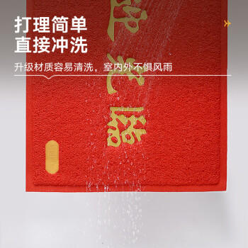 柏能欢迎光临地垫入户门垫红地毯丝圈脚垫进户门口迎宾地垫120x180cm 商品图4
