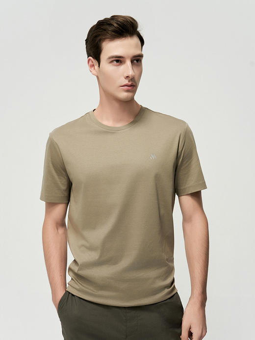 【半价款多色男士T桖】25年夏季新品男士圆领短袖棉质薄款商务休闲上衣 商品图0