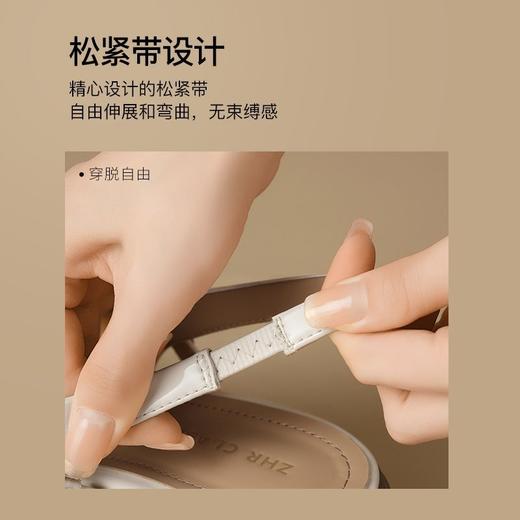 ZHR则则包头凉鞋女2025夏季新款粗跟法式单鞋配裙子气质玛丽珍鞋 商品图5