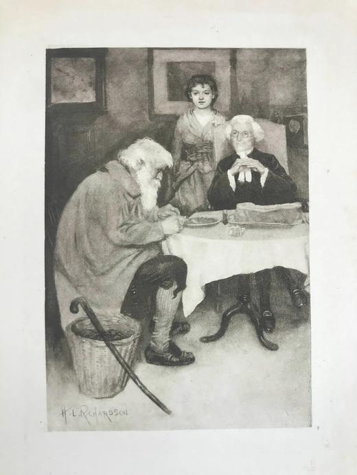 1898年 戈德史密斯《荒弃村庄》 12幅插图 漆布精装32开 商品图10