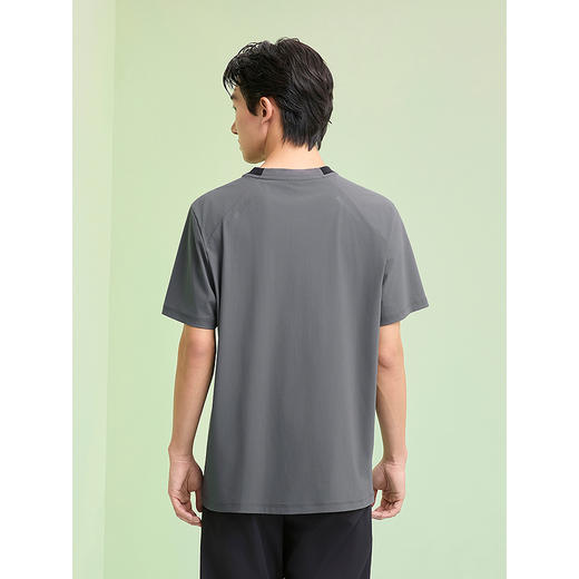 GXG男装 圆领T恤简约纯色上衣圆领短袖针织 2025夏季热卖 商品图3