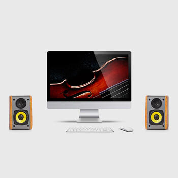 漫步者（EDIFIER）R1000TC北美版 2.0声道电脑音响 台式机笔记本桌面音箱 音响 电脑音箱 /数码 /影音娱乐 /音箱/音响 商品图0