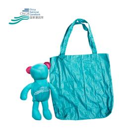 华大集团文创 国家基因库 小熊折叠袋 便携大容量