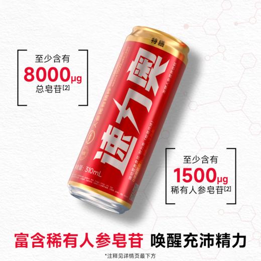 速力奥发酵人参营养饮料 310ml/罐 能量味/茉莉味 商品图5