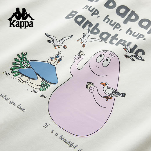 巴巴爸爸Kappa卡帕运动男短袖2025夏季新款宽松透气休闲女半袖K0F62TD73 商品图4