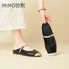 MIMO弥黙！[懒人一脚蹬 法式真皮半托鞋」软甜美包头 夏天外出防滑半托凉鞋 商品缩略图4