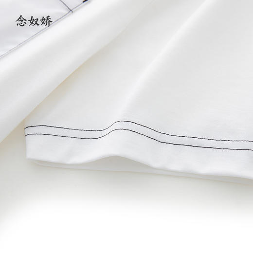 【商场同款】CNE5562 “明线小白T” 轻松休闲有设计感 撞色T恤 商品图4