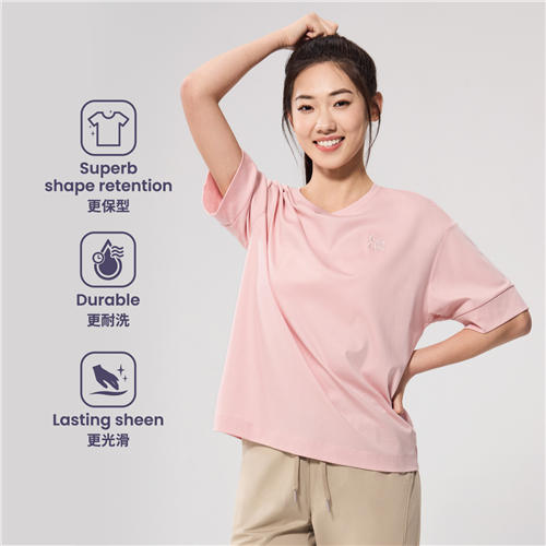 佐丹奴女装SS25商场同款【全面液氨】纯棉字母刺绣短袖T恤05325219 商品图0