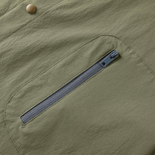 GXG男装25夏季简约翻领工装休闲垂顺轻薄男式短袖衬衫K&C 商品图11