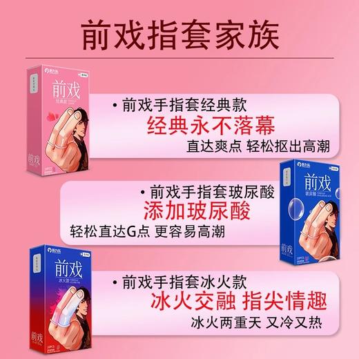 【前戏必备】倍力乐指套玻尿酸前戏指套 商品图3