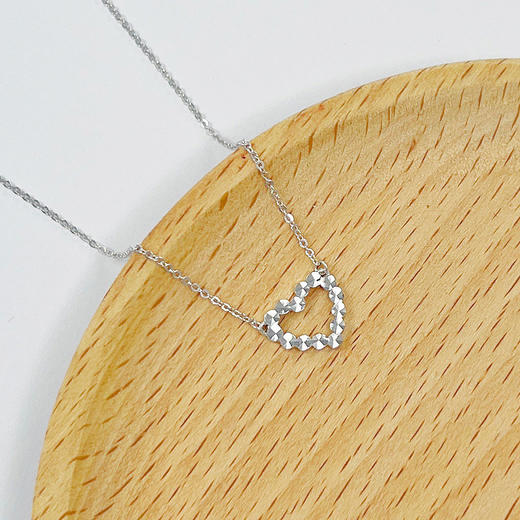 【限时8.8折】PT950 【国际铂金协会】铂金仿钻心形套链爱心调节套链(BTL00086)预售产品下单后不退款不退货不换货不补差价)预售产品下单后不退款不退货不换货不补差价 商品图2