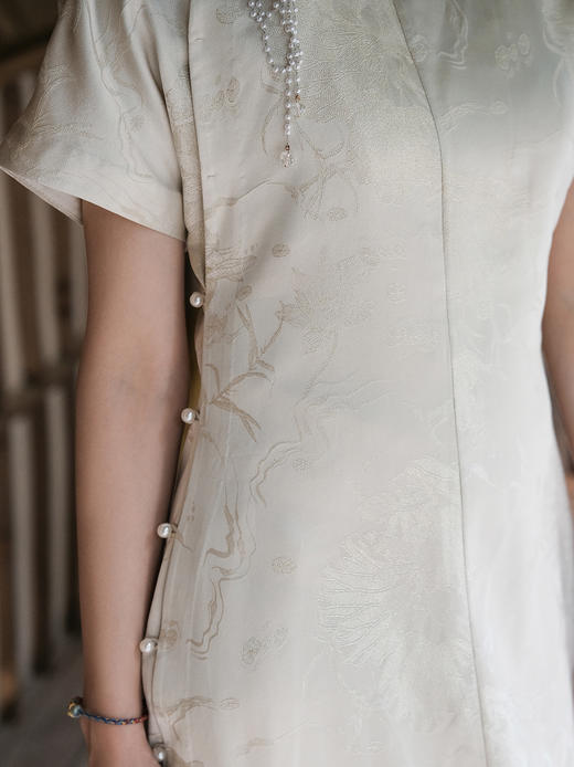 盛唐牡丹| 织金莲花纹真丝女裙(尺码偏小) 商品图2