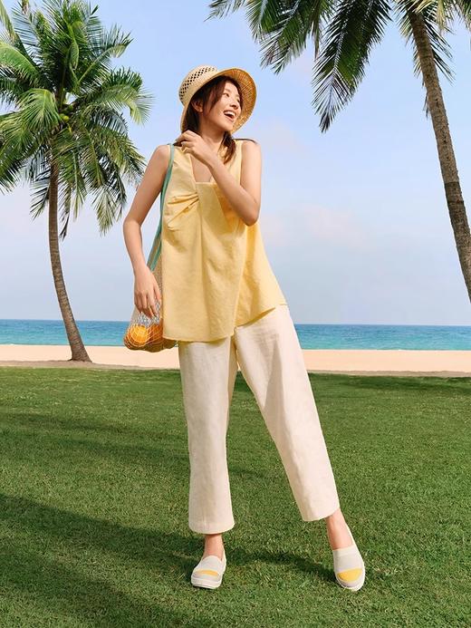 PANSY日本渔夫鞋休闲透气飞织轻便舒适一脚蹬女鞋4238 商品图1