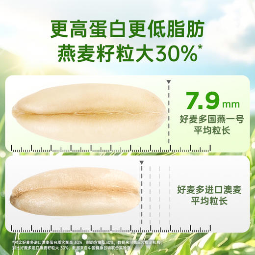 【农科院推荐】好麦多国燕一号有机原味纯燕麦片420g免煮营养早餐 商品图6