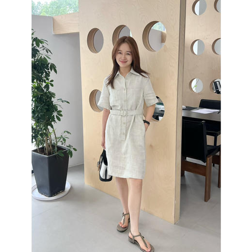 2506302    zhi禾 亚麻衬衫连衣裙 商品图0