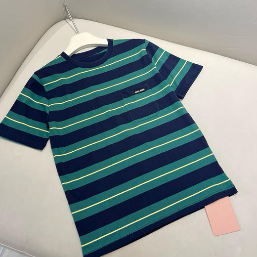 miumiu女士条纹短袖T恤061002 商品图3