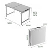 小魔折叠桌1.2米加固户外便携野餐桌子可升降广告宣传桌摆摊培训桌 商品缩略图4