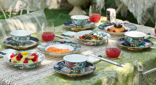 【彼达思】幸福礼 幸福满园29头 4人位餐具送筷子味碟木架 轻奢家具送礼自用 商品图3