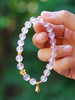 巧也【粉晶铃韵】8mm粉水晶配鎏金银鉓手珠国风手串禅意风 商品缩略图6