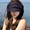 【气质款防晒帽🔥】显脸小还能防晒！欧根纱发箍空顶帽，度假出游气质满分✨新款欧根纱发箍空顶帽  商品缩略图1