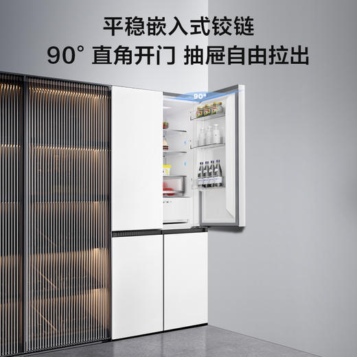 TCL 460升T9十字四开门58cm超薄零嵌入式底部散热双净味宽幅变温冰箱 R460T9-UQ 商品图2