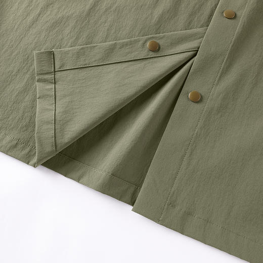 GXG男装25夏季简约翻领工装休闲垂顺轻薄男式短袖衬衫K&C 商品图14