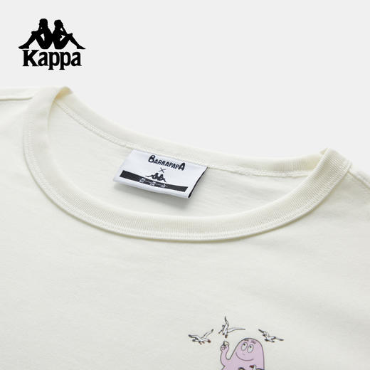 巴巴爸爸Kappa卡帕运动男短袖2025夏季新款宽松透气休闲女半袖K0F62TD73 商品图3