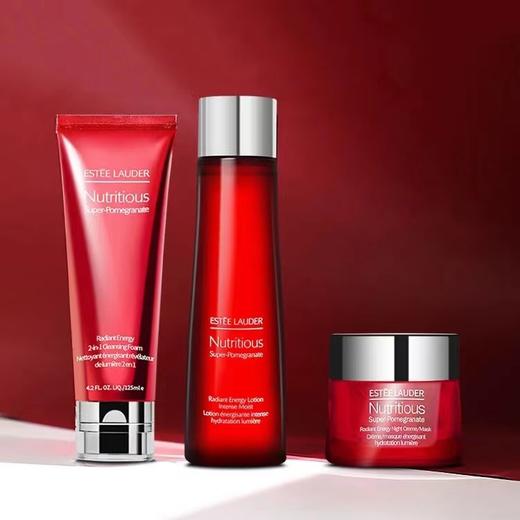 【义乌保税仓】EsteeLauder /雅诗兰黛红石榴三件套| 红石榴水200ml+洁面乳125ml+晚霜50ml 商品图1