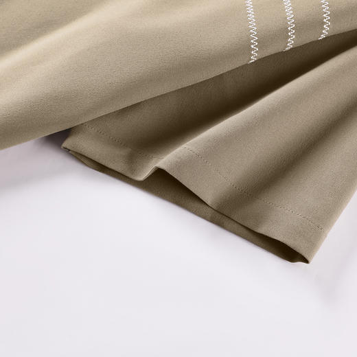 GXG男装25夏季时尚撞色绣线简约翻领宽松休闲男式短袖衬衫K&C 商品图5