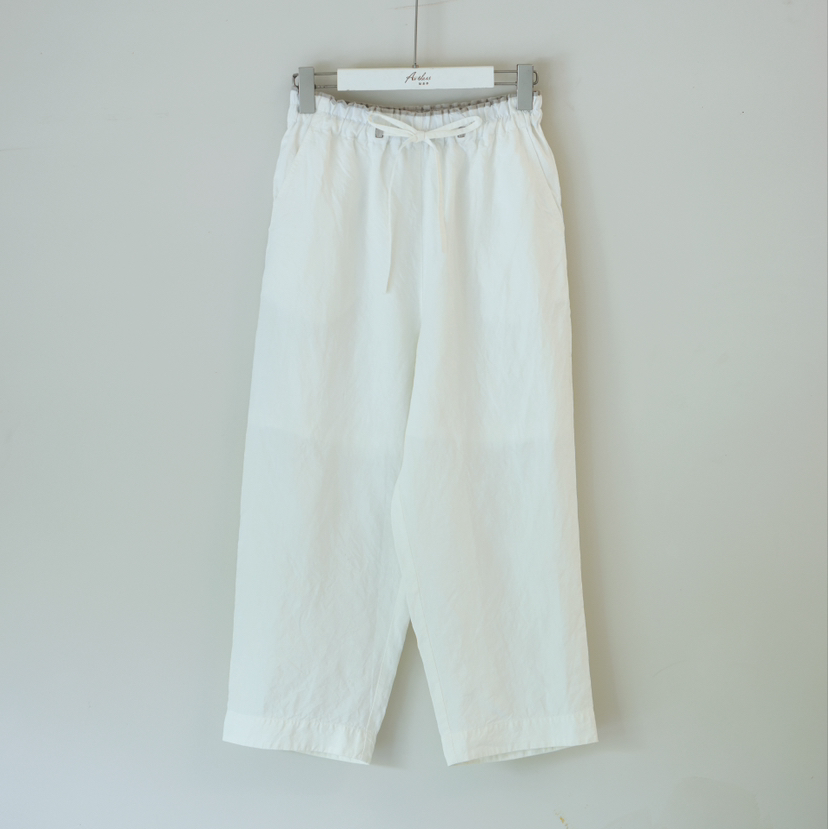 黄阿福 高密水洗亚麻九分裤