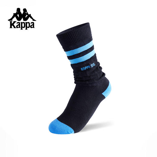 Kappa卡帕背靠背运动袜子女2025新款夏季透气网眼长筒袜骑行袜子K0F68WG02 商品图0