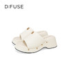 【张小婉同款】Dfuse迪芙斯2025夏季新款露趾拖鞋增高厚底坡跟凉拖DFD2110024 商品缩略图7