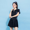 连体泳衣女夏季裙式保守运动风遮肚显瘦少女甜美学院泡温泉泳装028499 商品缩略图7