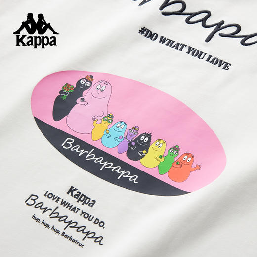 巴巴爸爸Kappa卡帕运动男短袖2025夏季新款宽松透气休闲圆领女K0F62TD75 商品图3