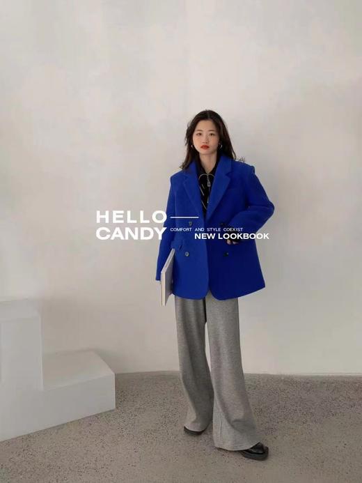 双十二福利！【诗铭洛可】XC7539西服斜纹夹棉宽松大码外套 商品图5