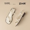 ZHR时尚凉鞋2025新款夏季罗马夹趾女款平底交叉配裙子外穿凉鞋 商品缩略图8