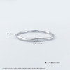 【限时8.8折】【线上铂金馆】PT950 #莫比乌斯 铂金空心固口莫比乌斯环手镯（面宽约3.7-4.1mm）(PTSZ00006)预售产品下单后不退款不退货不换货不补差价) 商品缩略图3