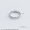 【限时8.8折】【线上铂金馆】PT950 铂金空心固口镜面方块戒指圈戒(PTJZ00075)预售产品下单后不退款不退货不换货不补差价) 商品缩略图4