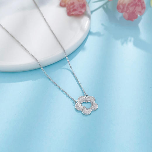 【限时8.8折】【线上铂金馆】PT950 #CNC #葫芦 【国际铂金协会】铂金实心镂空葫芦花形调节套链(BTL00343)预售产品下单后不退款不退货不换货不补差价) 商品图2