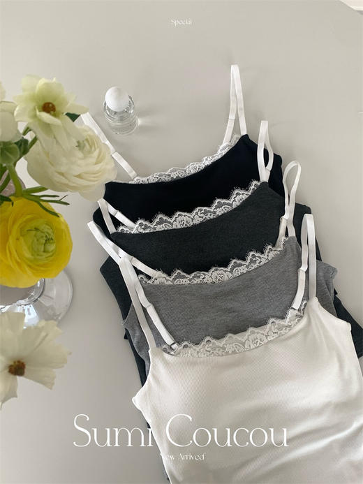 【韩系吊带合集】收腰显瘦带胸垫免穿文胸吊带背心女 可外穿抹胸美背内衣上衣bm风 商品图5